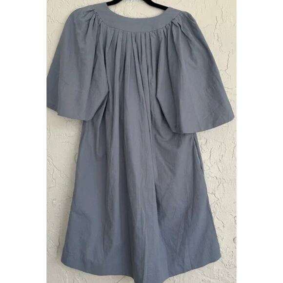 TUCKERNUCK Pomander Place Dress Size XS Finley Flutter Sleeve Slate Blue V neck - Picture 3 of 3